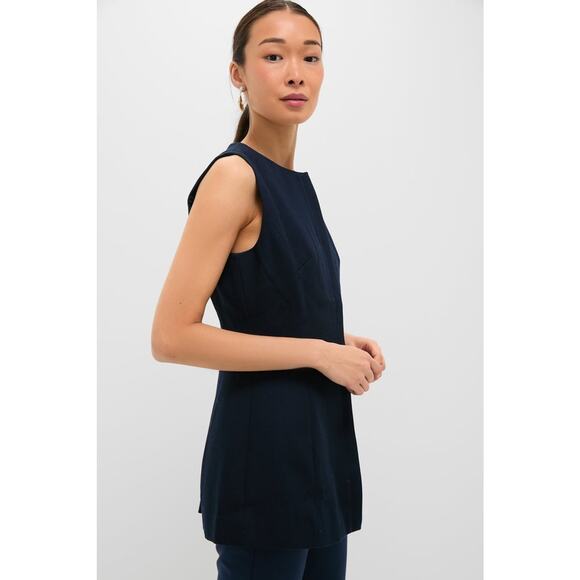 TUCKERNUCK Navy Rhoda Tunic Top Size 4 NWT Retail $198 Tuckernuck - Picture 6 of 8